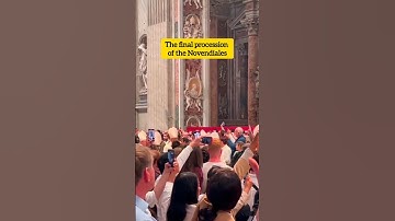 Thumbnail of The final procession of the Novendiales — the traditional nine days of mourning for Pope Francis