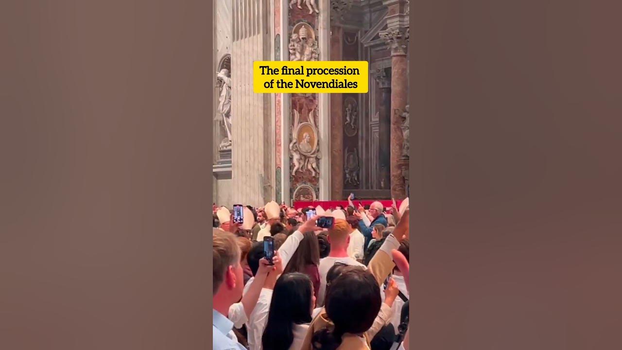 The final procession of the Novendiales — the traditional nine days of mourning for Pope Francis