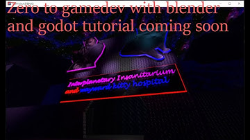Big tutorial incoming. Zero to Game Dev with Godot and Blender trailer.