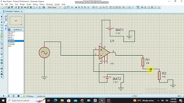 Schmitt trigger circuit simulation using proteus software