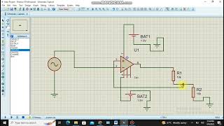Schmitt trigger circuit simulation using proteus software