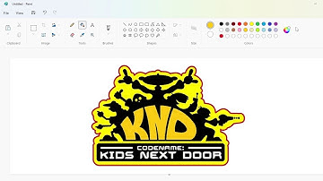 How to draw the Codename: Kids Next Door logo using MS Paint | How to draw on your computer