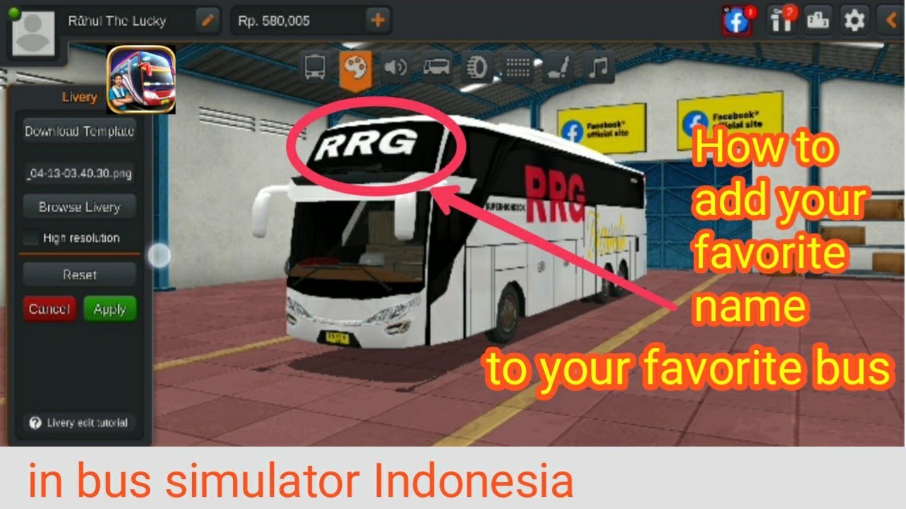 How To Add Name On Bus Main Glass In Bus Simulator Indonesia - Youtube