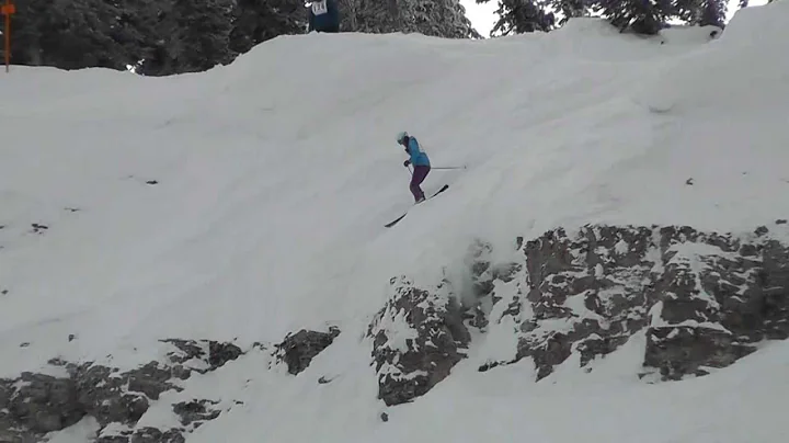 2012 Grand Targhee Big Mountain Telemark Competition Klara Wohlers run one