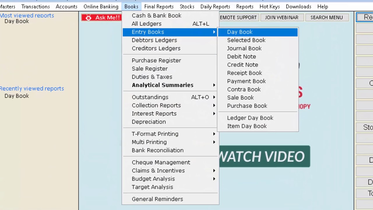 [FAQ's] How to View Voucher Entry On Day Book Window in Marg ERP ...