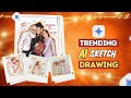 AI Sketch Drawing Photo Editing Prompt | 100% Free | Google Gemini Trending Photo Editing #ai