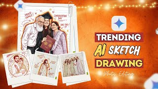 AI Sketch Drawing Photo Editing Prompt | 100% Free | Google Gemini Trending Photo Editing #ai  screenshot 5