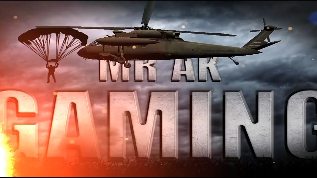 channel intro/title card/mr ak gaming tamil