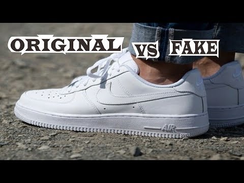 nike air force 1 white fake vs real