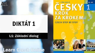 Czech Step by Step 1 - Lesson 1 - DICTATION 1: A basic dialogue