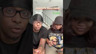 This was fun 😂 Opposite word Game 😂🗣️#coupleshorts #couplecomedy #fungames