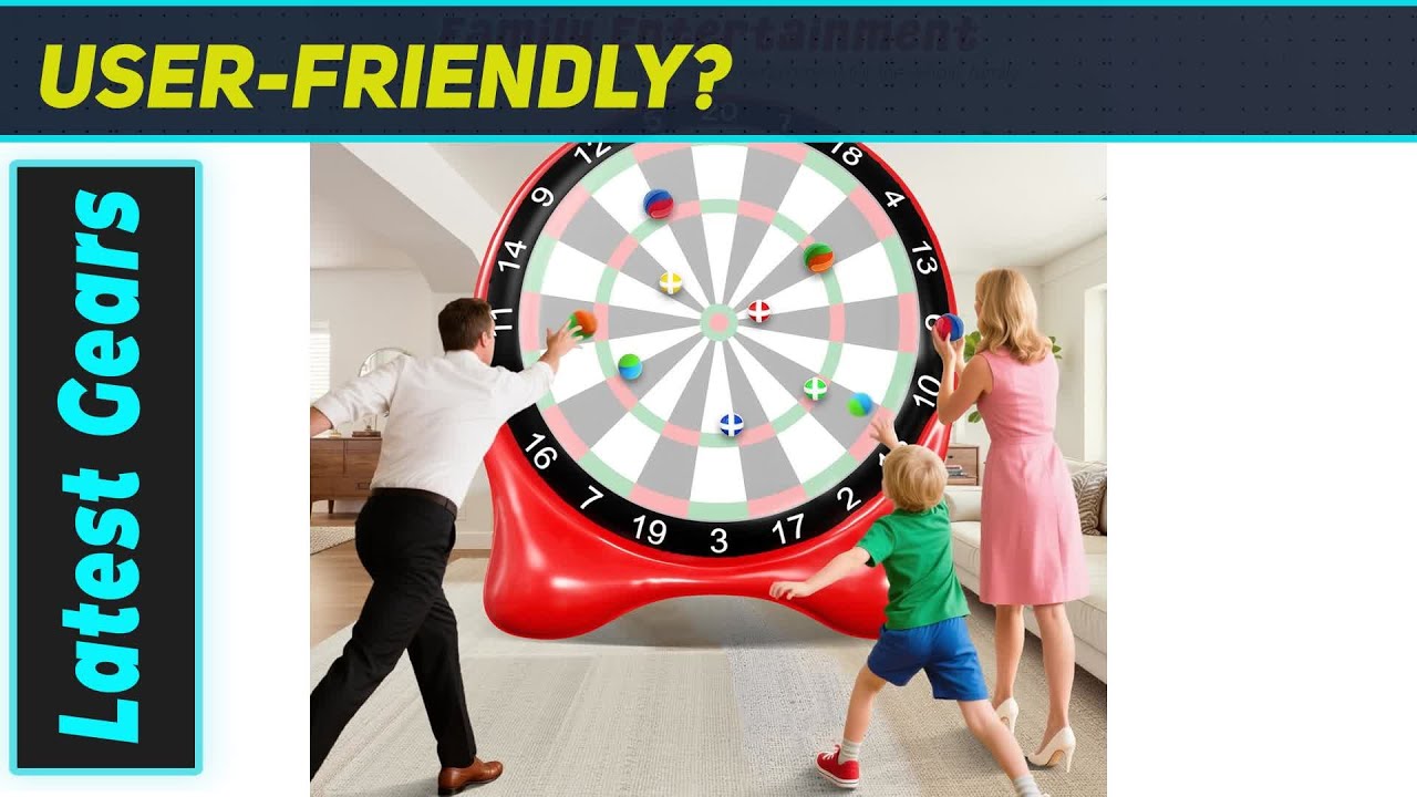 Надувная мишень для дартса Whiffee в виде футбольного мяча: идеальная игра для вечеринки!