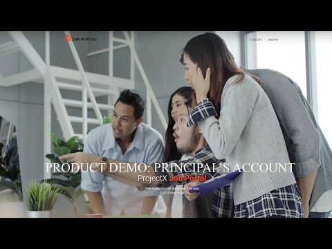 Job Portal Product Demo - Principal's Account