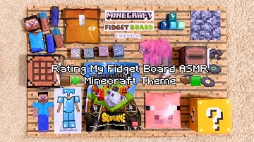 rating my fidget board asmr 🟫💚 MINECRAFT EDITION! | TUTORIAL | paper diy | applefrog