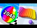 Ball run 2048  canvas run  all level gameplay androidios  new apk update