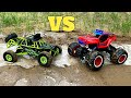Wltoys 12427 vs Spiderman RC Car | RC Cars In Mud | Wltoys RC Car