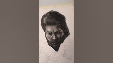 Allu Arjun Drawing, Pushpa 2 #shorts #art #pushpa2 #alluarjun