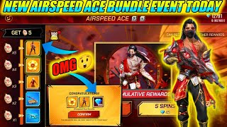 AIRSPEED ACE BUNDLE EVENT TODAY FREE FIRE | FREE FIRE NEW EVENT TODAY  || FREE FIRE PAKISTAN EVENTS