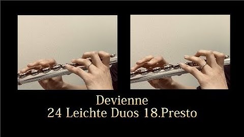 【Flute Duo】Devienne 24 Leichte Duos 18.Presto