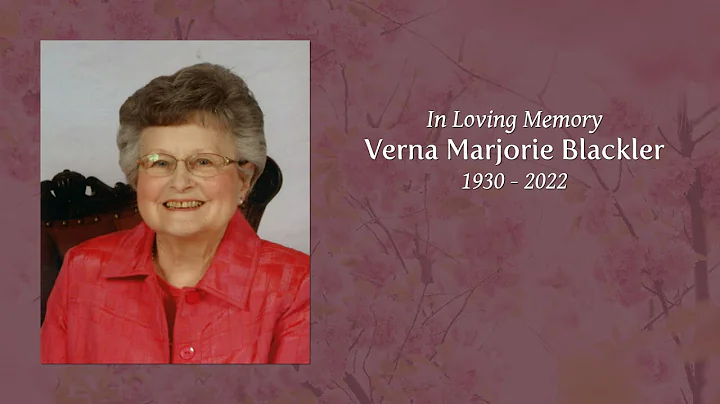 Funeral Service of Verna Marjorie Blacker -- March...
