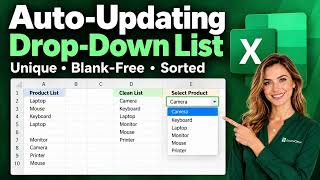 How to Create an Auto-Updating Drop-Down List Without Duplicates in Excel