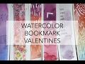 3 Ways to Paint a Watercolor Bookmark - Simple Valentine Ideas