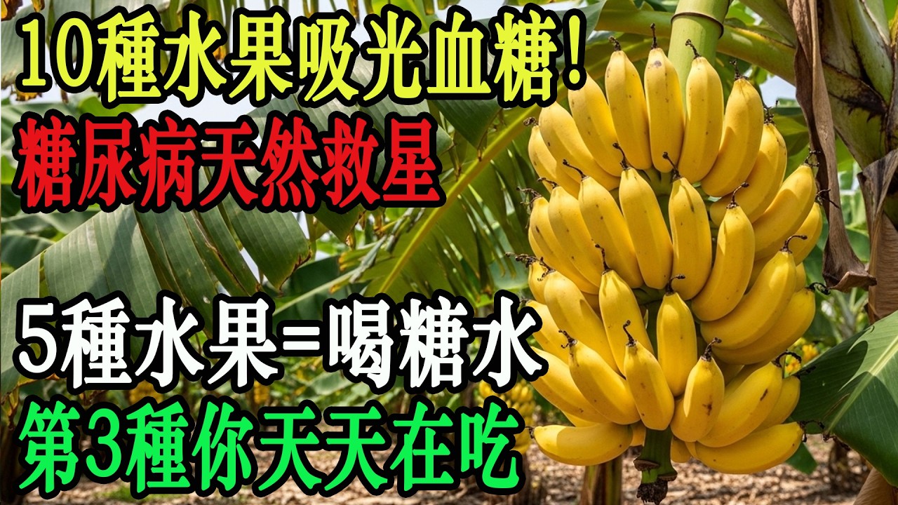 10種水果竟能「吸光」血液裡的糖分！糖尿病患者的天然救星！但最後5種水果千萬別碰，等於直接喝糖水