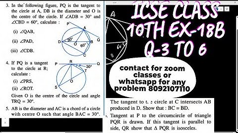 ICSE Class 10 Maths | Ex 18B Q-3 to 6||