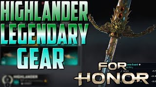 [For Honor] Highlander Legendary Gear Showcase! Ornaments, Executions, Emotes