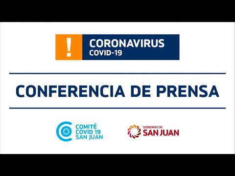 Conferencia de prensa online de Salud Pública: situación actual de Covid-19 en San Juan 23/10/2020