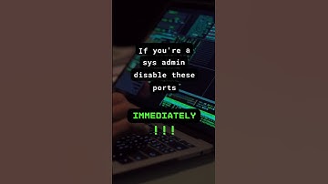 Sys admins: disable these 4 ports immediately ⚠️ #cybersecurity #sysadmin