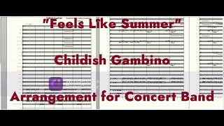 Feels Like Summer — Childish Gambino — Band Arrangement for Concert Band