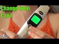 Dr Trust USA Infrared Thermometer 603 - How to Change between C and F