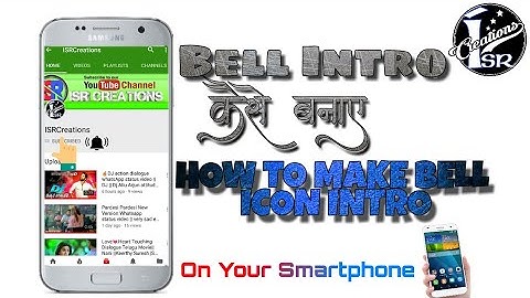 How to make Subscribe and Bell icon Intro on Smartphone | Step by step Tutorial