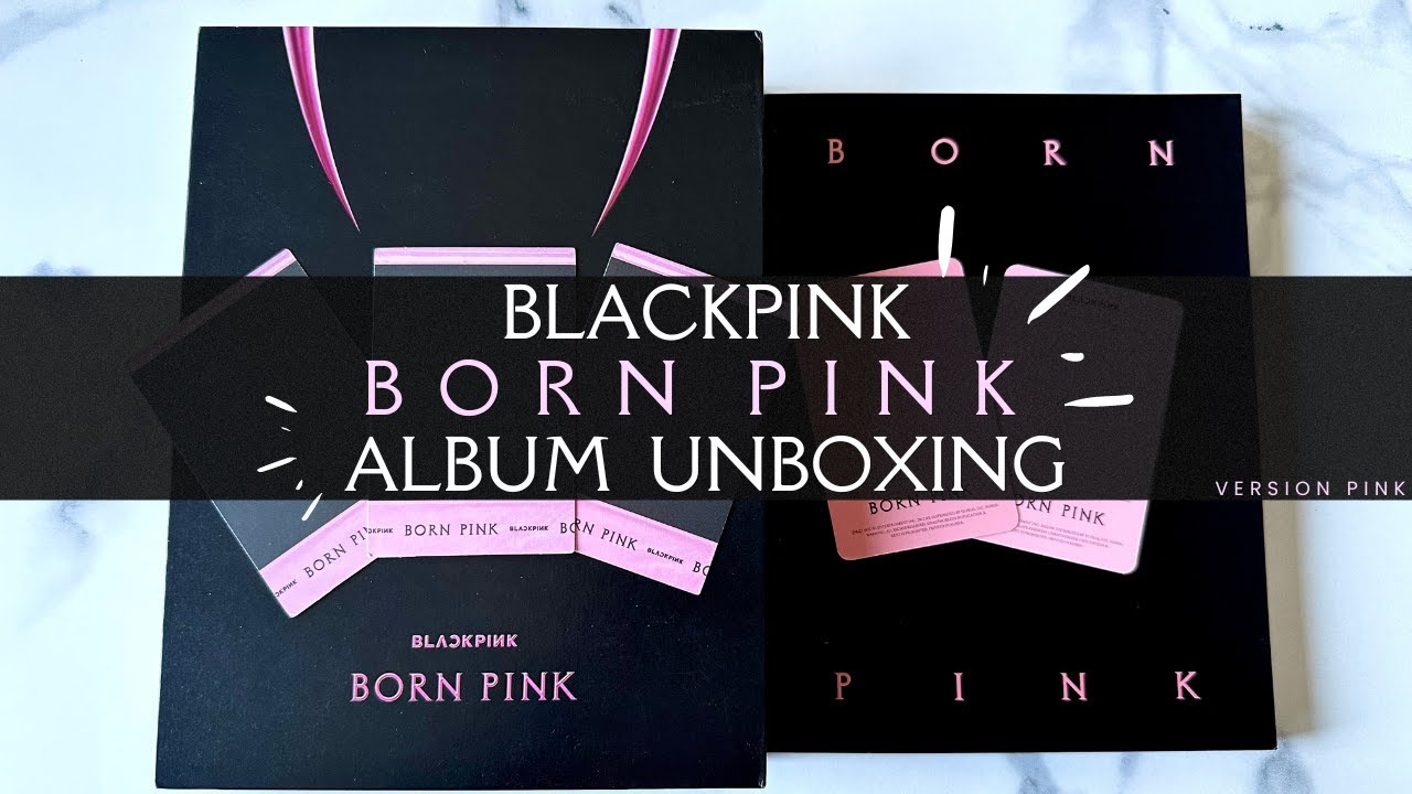 BLACKPINK BORN PINK 🖤💖 Album Unboxing | Pink Version
