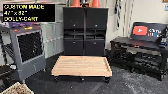 Part 1 - DIY heavy duty subwoofer dolly cart platform -- for four 18" Yamaha sub cab speakers!