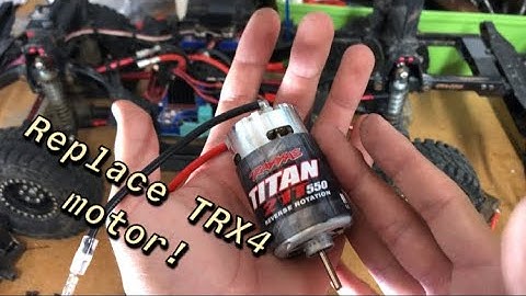 How to replace a Traxxas TRX-4 motor