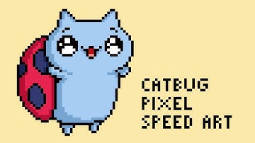 CatBug Pixel Speed Art