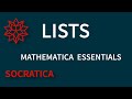 Understanding Lists in the Wolfram Language
