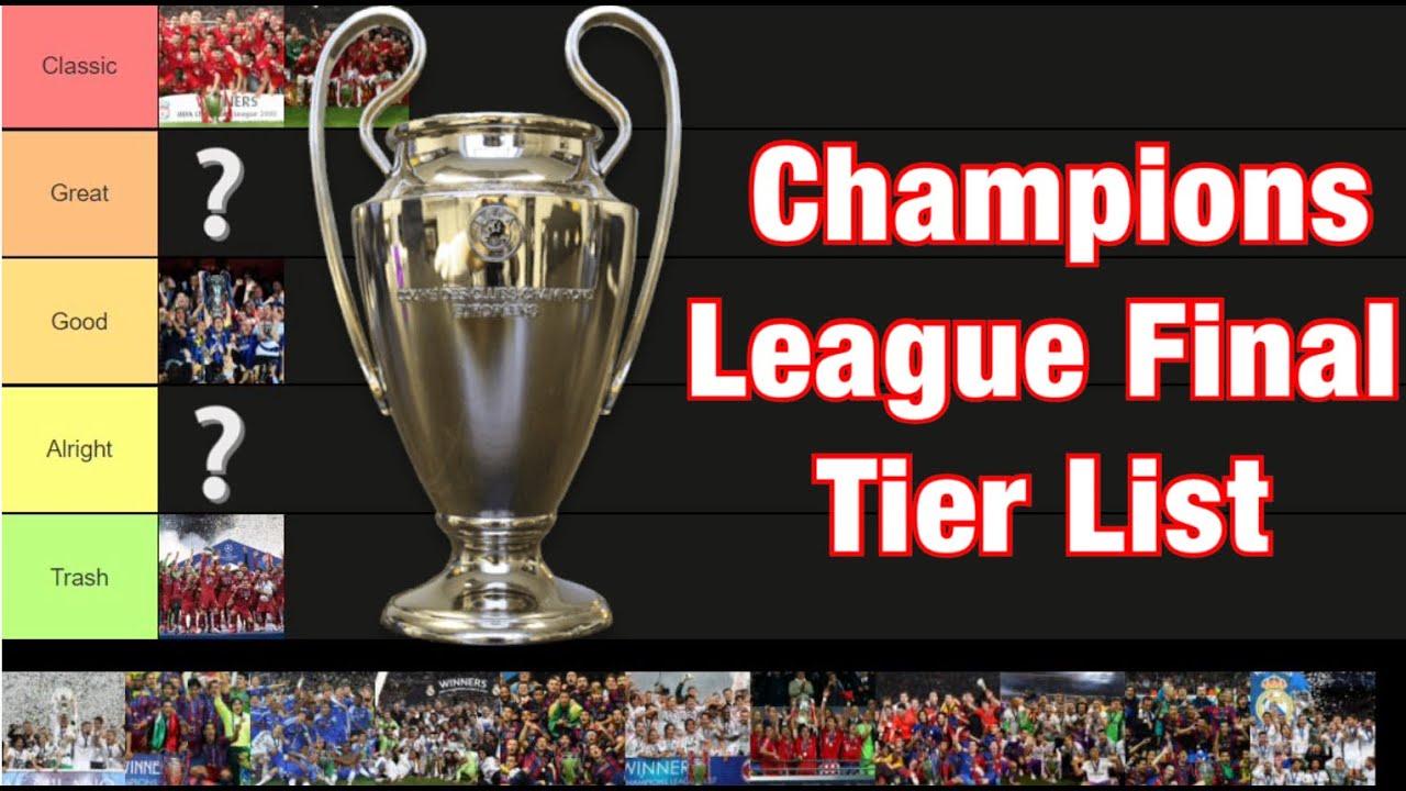 Champions League Final Tier List Ranking From 05 Youtube Champions League Final Tier List Ranking From 05 Youtube
