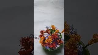 Cute & Easy Flowers😍 From waste Paper #Table Decor #Home Decor #Diy Flowers😘