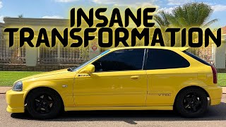 Transforming My 1998 Honda Civic Ek Vtec 1 Year In 15Minutes