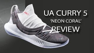 curry 5 neon coral