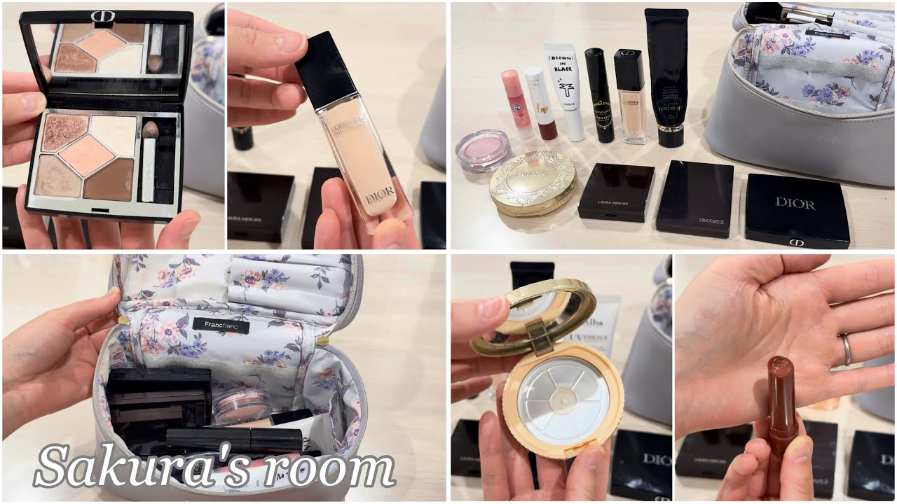 How much did my cosmetics cost in total? A minimalist pouch with a