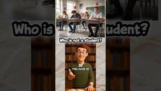 Who is not a student? | Visual Puzzle Challenge | Can You Spot the Teacher? #shortfeed  #BrainTease