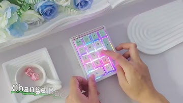 🎶How to set the lighting effect of YUMI17 numeric keypad