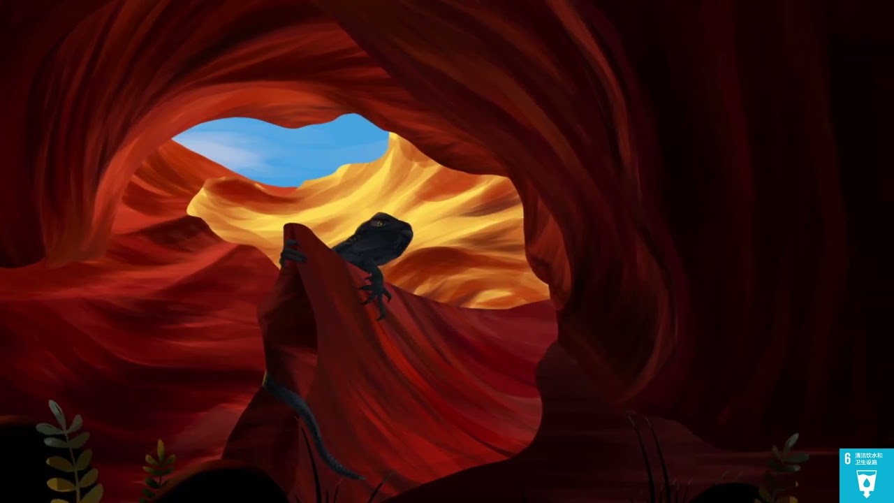 2d animation production-clean drinking water and environmental protection