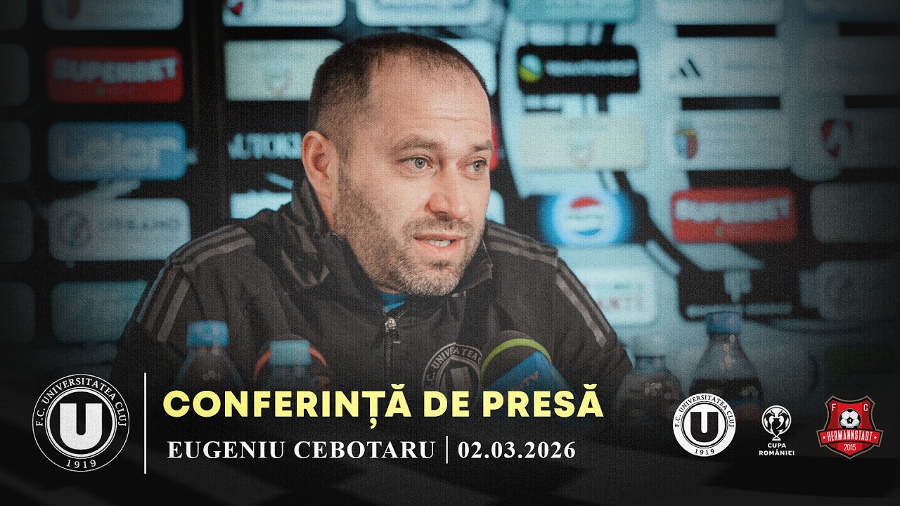 🎙 CONFERINȚĂ DE PRESĂ | Eugeniu Cebotaru: „Ne așteaptă un meci foarte greu mâine”