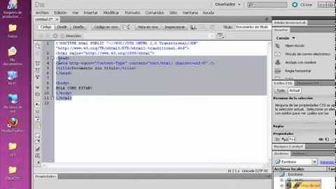 Lección 4 curso Dreamweaver CS 5, incluye HTML y CSS