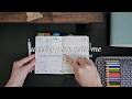 Weekly Plan With Me | Midori Hibino | No Talking, Music Only, Sped-Up